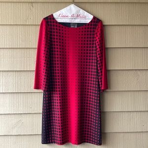 Muse Red and Black Polk-a-Dot Dress
